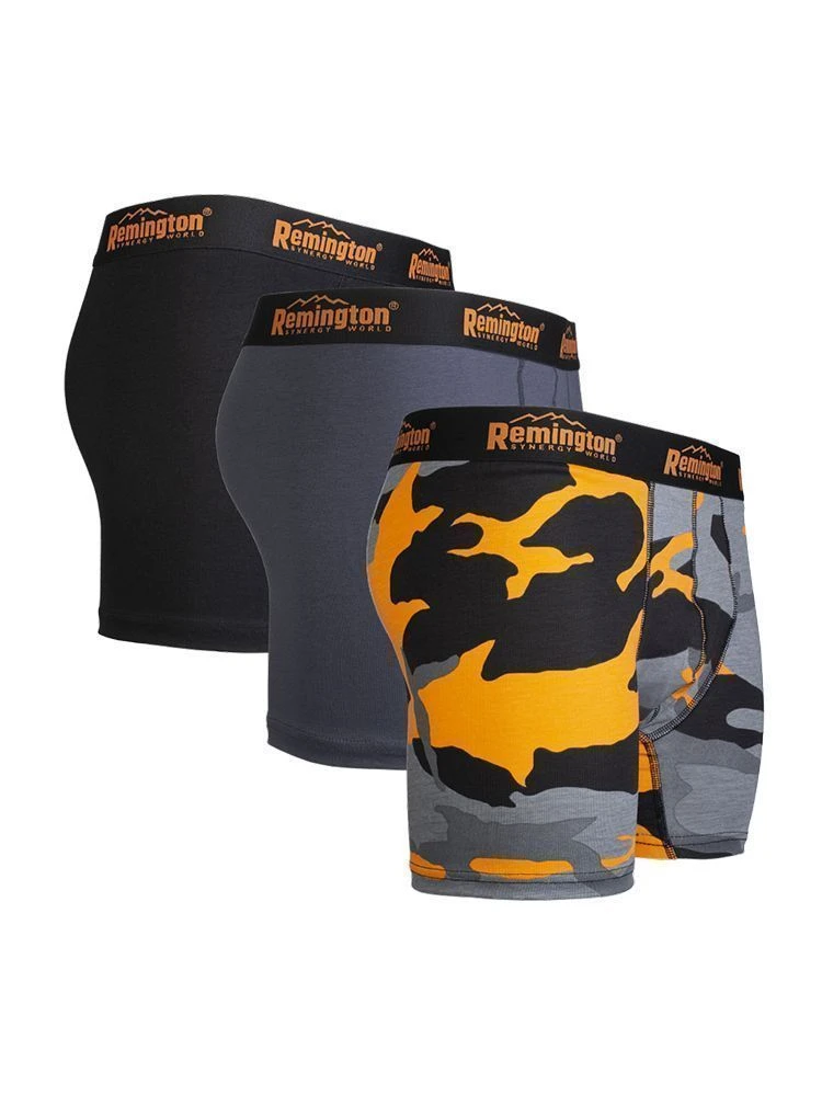 Remington Synergy World: Набор трусов-боксеров 3 шт, серый, S Boxers Remington набор 3 шт микс серый