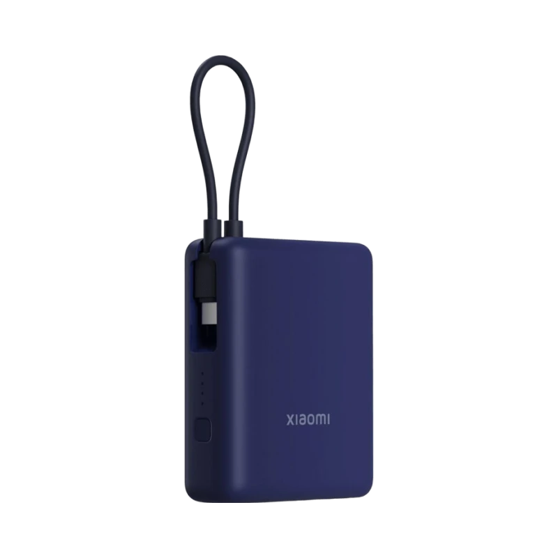 Внешний аккумулятор Xiaomi 33W Power Bank 10000mAh (встроенный кабель) Синий