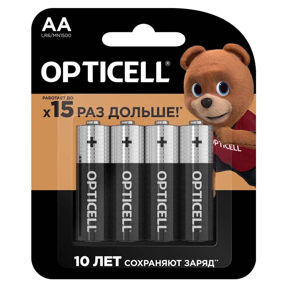 Батарейки Opticell Батарейки AA 4шт
