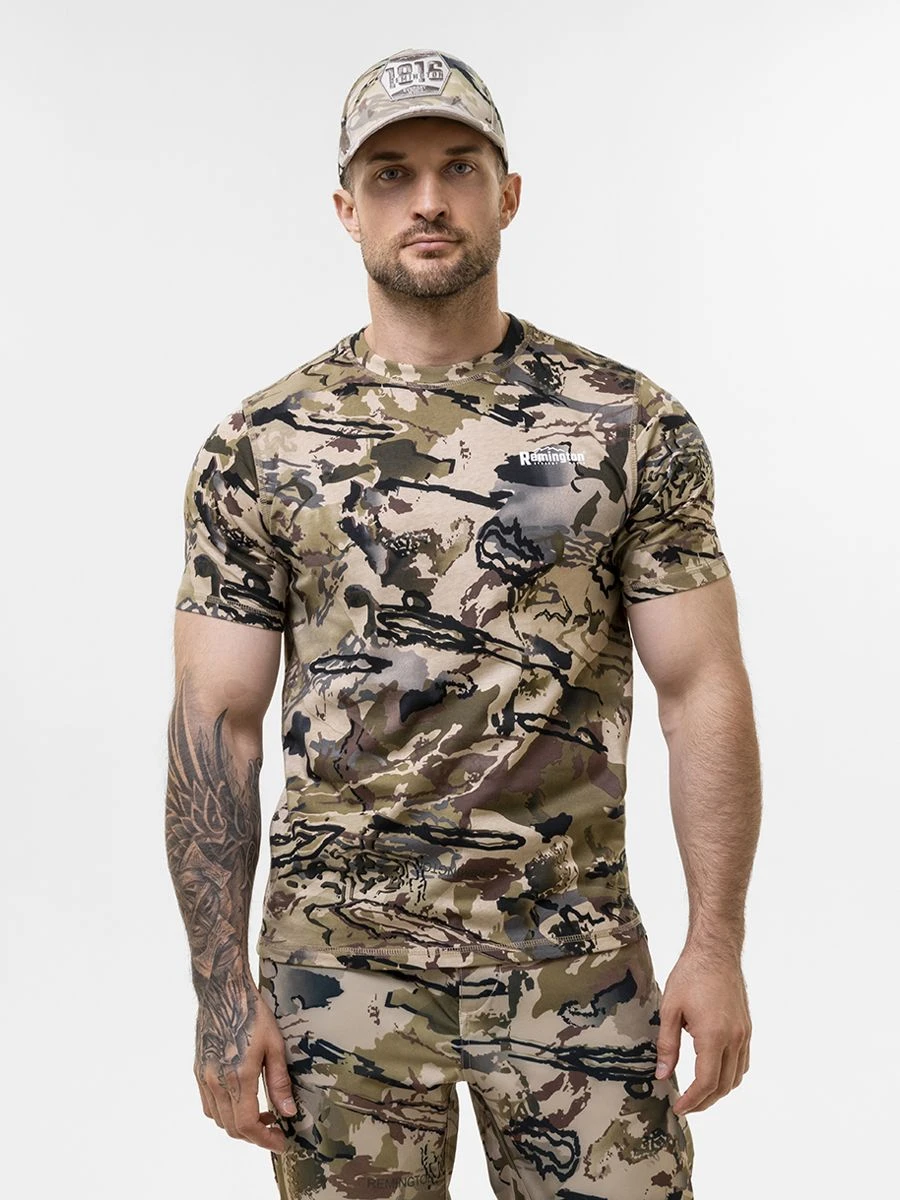 Футболка Remington Safari из хлопка для охоты и активного отдыха