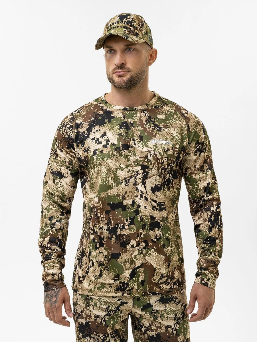 Лонгслив Remington Inside Fit Shirt South Forest — эластичный, с защитой от солнца